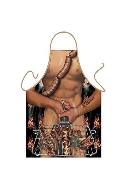 Itati Funny apron with Grill Man print