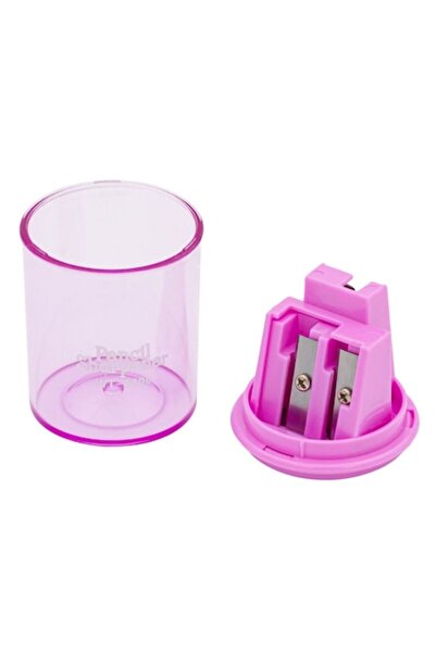 SHOPIENS Pencil Sharpener, Model WT 8330, Three Holes, Capacity 4x5 cm, Lilac, Plastic