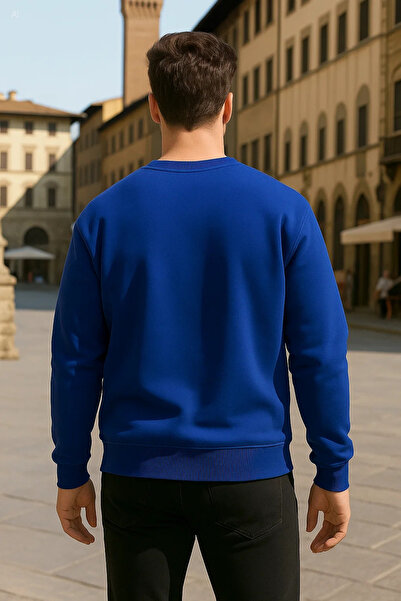 COMBİNE MİCHAİL سترة شتوية طويلة مريحة باللون الأزرق للجنسين