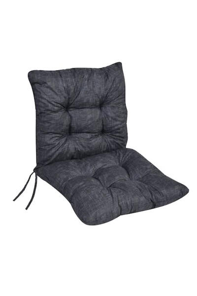 SHOPIENS Chair Cushion with Backrest, Anthracite, 100x50x12.5 cm - MYONNA