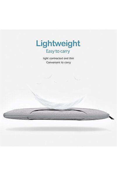 Generic حقيبة كمبيوتر محمول مع جيب للملفات ومقبض لجهاز ماك بوك