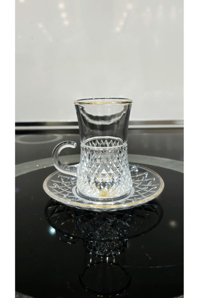 AL OSTORAH Crystal tea and coffee cup set