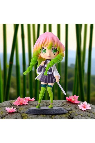 e-life shop Demon Slayer Kimetsu No Yaiba Mitsuri Kanroji Anime Character Figure Toy Collectible Figurine 15cm