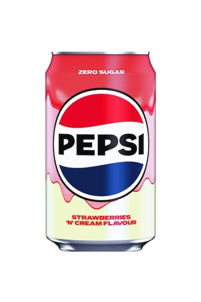Pepsi Căpșuni cu smântână, fără zahăr, 330 ml