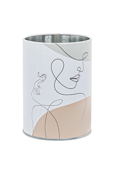 SHOPIENS Suport metalic pentru pix, design abstract, 8 cm x 10 cm