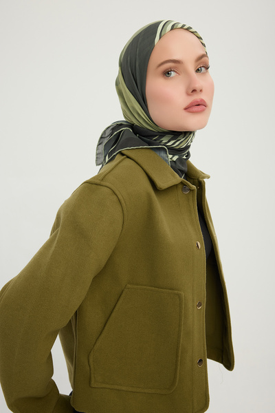 ipekistanbul Eșarfă cu model Efilia - Noapte și Zi - Nefti