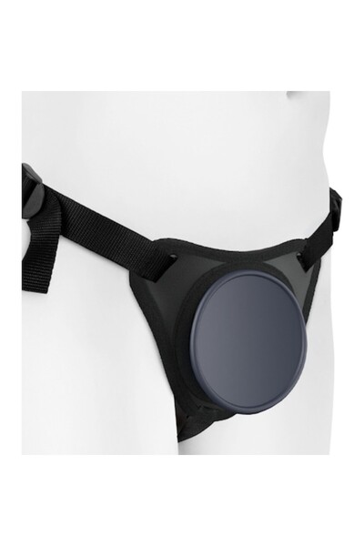 Pipedream Body Dock Elite Strap-On, silicone support, black