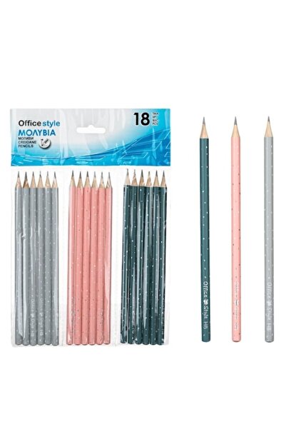 SHOPIENS HB Office Style Round Multicolor Pencils, Set of 18