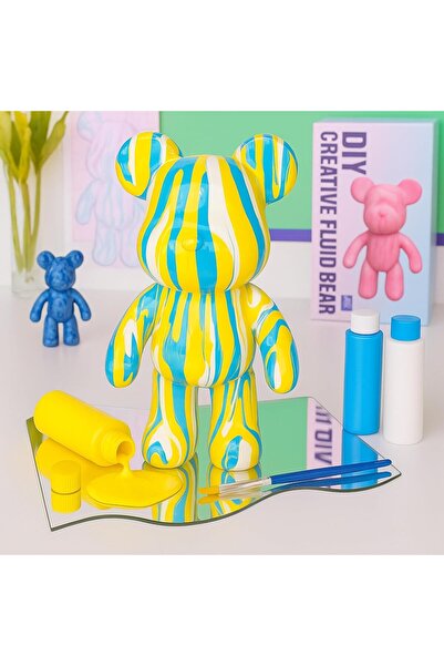 AYEBIA مجموعة رسم شخصية الدب السائل بنفسك، دب سائل، رسم الدببة، رسم شخصية الدببة بنفسك لتزيين المنزل