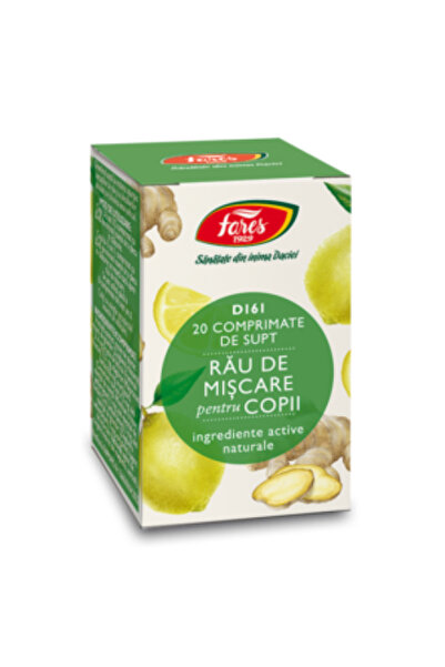 Fares Rău de mișcare pentru copii 20 de comprimate d161
