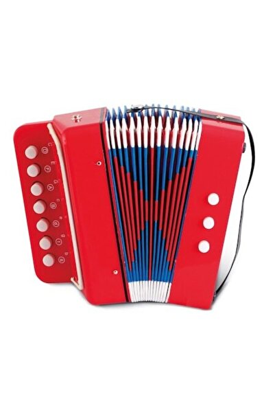 GOLD MARKET Παιδικό Ακορντεόν, 7 Πλήκτρα, Από 3 ετών, Κόκκινο, Σετ Μουσικού Ο...
