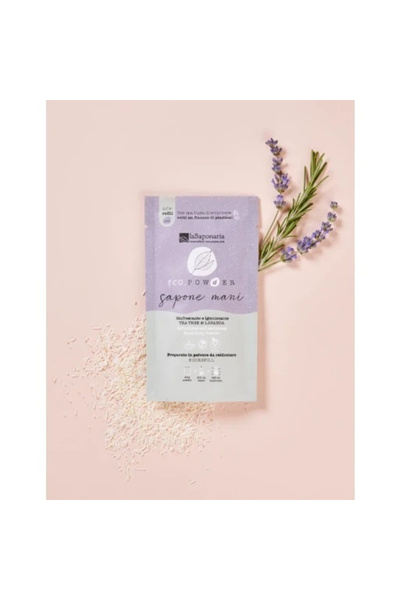 La Saponaria Liquid hand soap with sanitising powder, 25 g,
