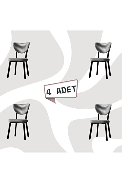 florit mobilya masamıza buyurun 4 Adet Elma Mutfak Salon Bahçe Balkon Sandaly...