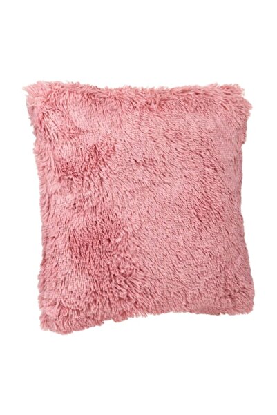 SHOPIENS Shaggy Fur Decorative Pillow, Pink, 51x51 cm, MYONNA