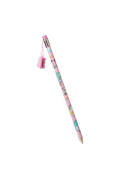 SHOPIENS Large Unicorn Pencil with Pink Eraser and Sharpener, 38 cm