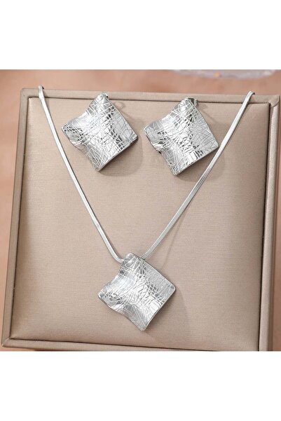 KEVSA Jewelry Set colier și cercei din oțel inoxidabil - LPD1319