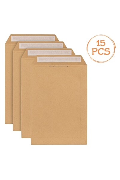 SHOPIENS Set de plicuri de corespondență, 229x324 mm, 15 bucăți, maro, autoad...