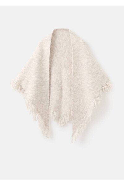 MANGO Woman Püskül detaylı şal
