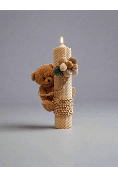 KidsMagazin Lumânare cu ursuleț de pluș și baloane pentru ceremonie