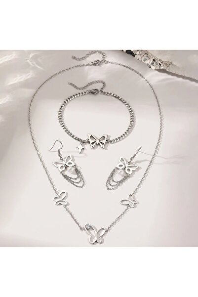 KEVSA Jewelry Set colier, brățară și cercei din oțel inoxidabil - LPD1338