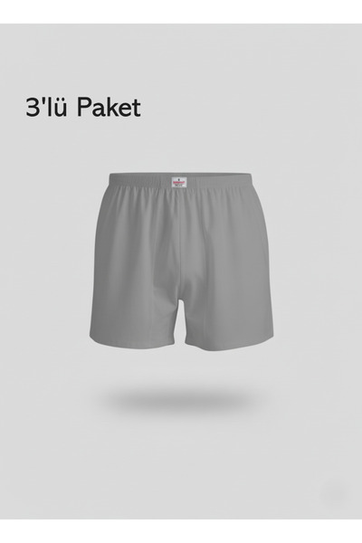 balkonda Battal Boy Ekstra Büyük Beden Arjantin Külot 3'lü Paket %100 Pamuklu Erkek - Doğanyıldız