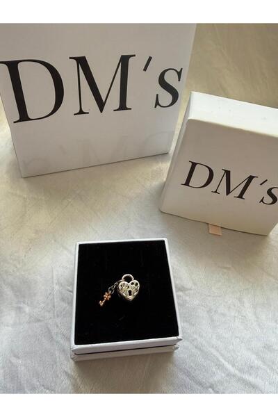 DM’s Silver Mickey Minnie Mouse Kilit Anahtar Gümüş Charm’ı