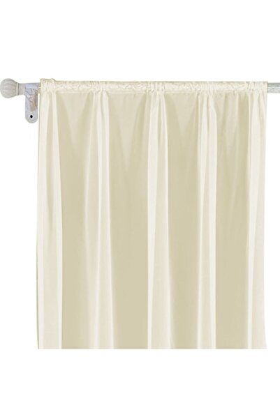SHOPIENS Decorative Voile Curtain with Tape, Ecru, 140x250 cm