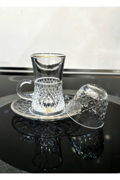 AL OSTORAH Crystal tea and coffee cup set