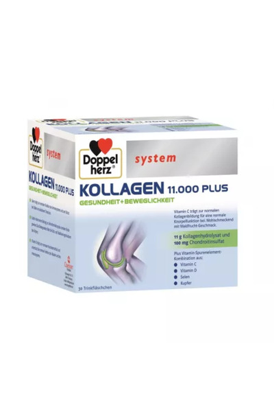 Doppelherz Kollagen 11,000 Plus, 30 single-dose vials,