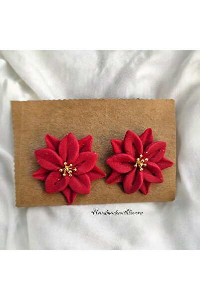 handmadewithlove Liora Earrings - Poinsettia