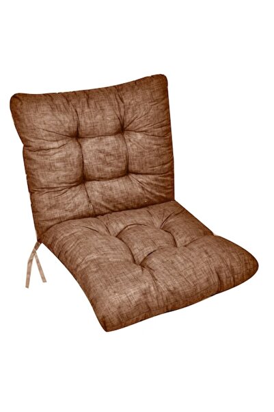 SHOPIENS Chair Seat Cushion, Patterned, Brown, 100x50 cm