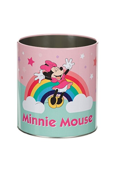SHOPIENS Μεταλλική θήκη για στυλό Disney Minnie, πολύχρωμη, διάμετρος 10 cm, ...