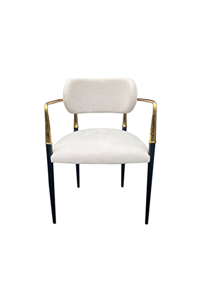 NORTE Atlas Hanzade ( 3 ADET ) Lüks Metal Gold CAFE RESTORANT SANDALYESİ OFİS...