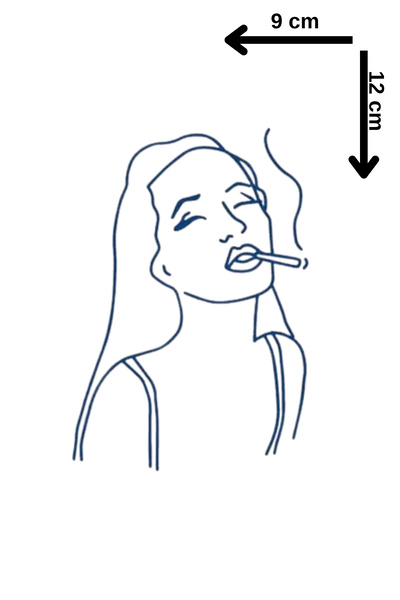 Barly 30 Gün / 1 Ay Kalıcı Kadın Figürlü 12 Saat Sonra Kararan Geçici Dövme T...