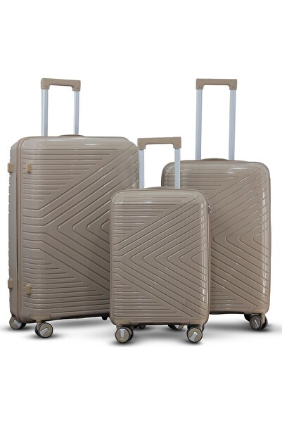 ZAAPPY Hard Case 3PCS SET (20/24/28 Inch) PP Luggage Lightweight, Suitcase with Combination Lock