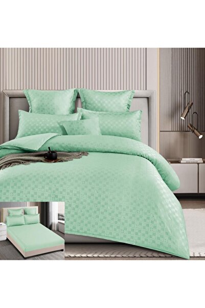 Pucioasa Finet checked bed linen 6 pieces Fernando FL009