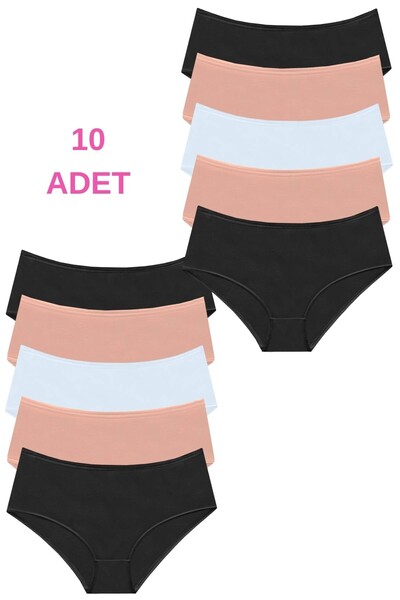 Newlilla 1007 Pachet de 10 chiloți Daily Bato pentru femei