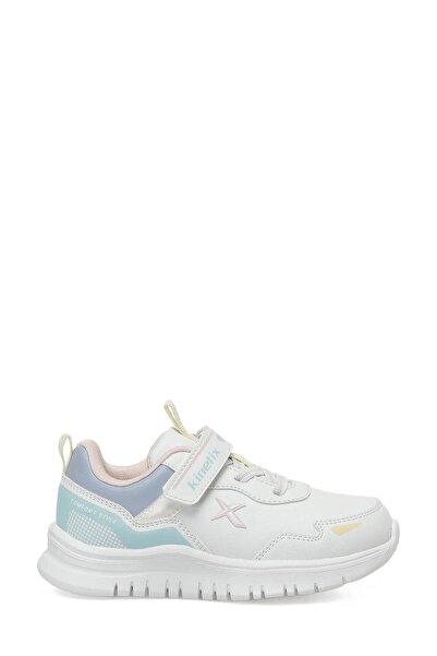 Kinetix Esgan Pu P White-Pink-Green Girls' Sports Shoes