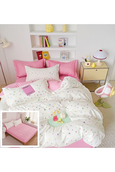 Pucioasa 6-piece bed linen with elastic Evelyn SX029