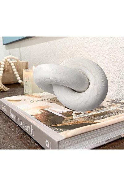 Generic fghuim سلسلة خشبية مزخرفة لديكور المنزل، عقدة خشبية، رف مكتب، ديكورات لغرفة المعيشة، طاولة قهوة