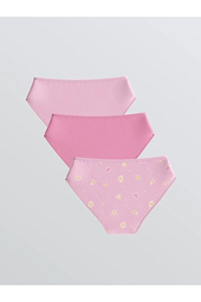 LC Waikiki Трикотажні трусики для дівчаток з принтом, 3 шт. (W5)