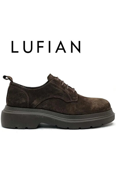 Lufian Bruce Men's Leather Shoes Brown