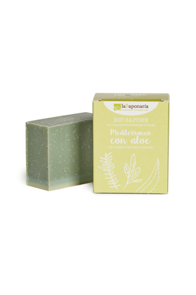 La Saponaria Solid soap with aloe vera, 100 g,