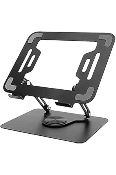 Generic حامل كمبيوتر محمول رائع للمكتب مع ارتفاع وزاوية قابلة للتعديل، حامل كمبيوتر يدور 360 درجة، حامل كمبيوتر محمول