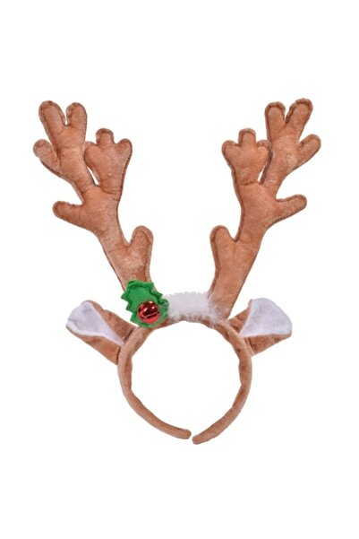 offlimits Bentiță de Crăciun - ren și clopoțel roșu, DecorCasa