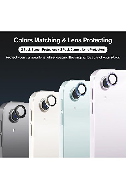 PROCASE 2-Pack Tempered Glass Screen Protector for iPad Air 13 (A2898/A2899/A2900) - Starlight