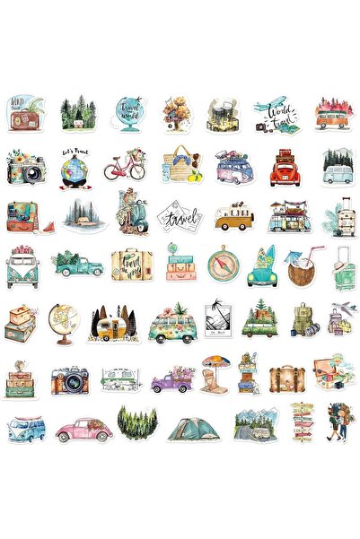 Other 50 Outdoor Travel Vinyl Stickers for Laptop, Water Bottle & Luggage - Kids & Adults