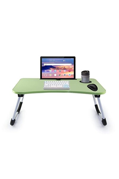 Generic طاولة كمبيوتر محمول قابلة للطي من إن هاوس، لون أخضر، ارتفاع 5 سم × عرض 45 سم × عمق 65 سم، متوسط، FS-3753