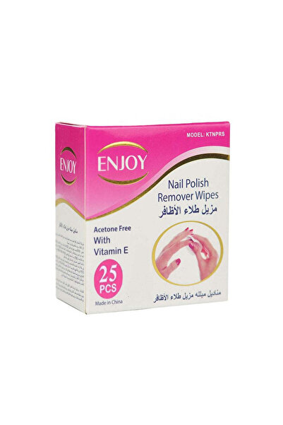 Enjoy Nail Polish Remover Wet Wipes - 25 Wipes