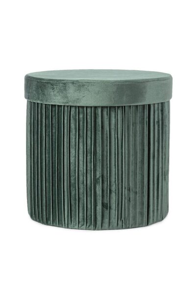 Bizzotto Jocelyn Round Green Storage Box -